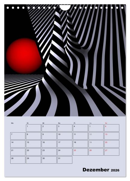 Produktbild: OpArt und mehr (Wandkalender 2026 DIN A4 hoch), CALVENDO Monatskalender
