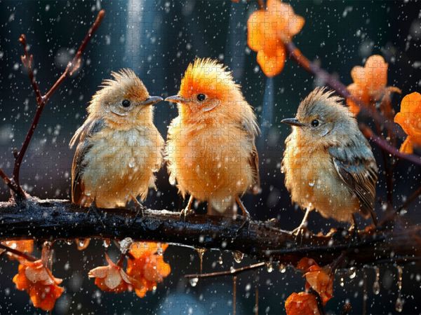 Produktbild: CALVENDO Puzzle V&ouml;gel, Schietwetter, oder? | 2000 Teile Lege-Gr&ouml;&szlig;e 90x67cm Foto-Puzzle f&uuml;r gl&uuml;ckliche Stunden