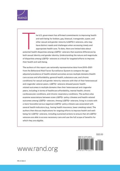 Produktbild: The State of Health and Health Care for LGBTQ+ Veterans