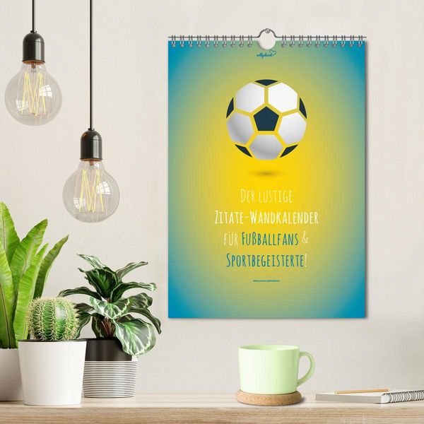 Produktbild: vollgeherzt: Der lustige Zitate-Wandkalender f&uuml;r Fu&szlig;ballfans und Sportbegeisterte! (Wandkalender 2026 DIN A4 hoch), CALVENDO Monatskalender
