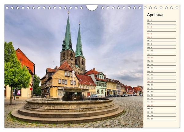 Produktbild: Quedlinburg - Welterbestadt im Harz (Wandkalender 2026 DIN A4 quer), CALVENDO Monatskalender