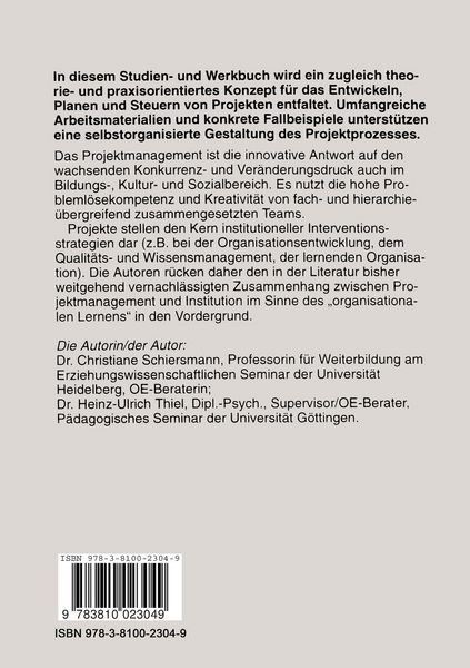 Produktbild: Projektmanagement als organisationales Lernen