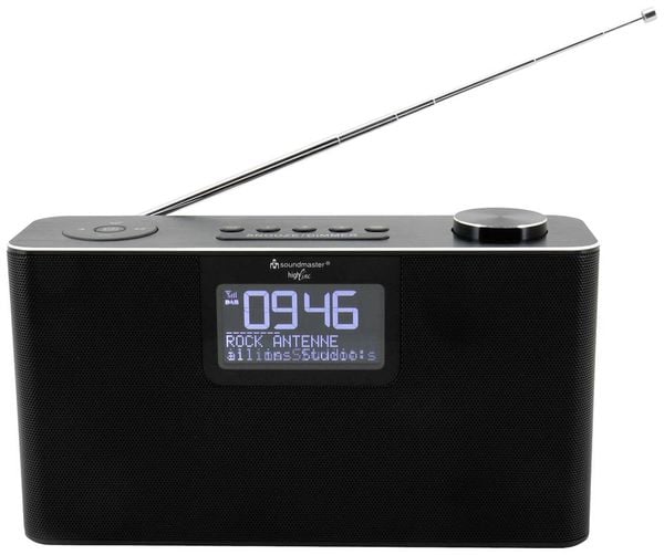 Produktbild: soundmaster DAB700SW Tischradio DAB+, UKW Bluetooth&reg;, AUX, DAB+, UKW, SD, USB Weckfunktion, Freisprechfunktion Schwarz