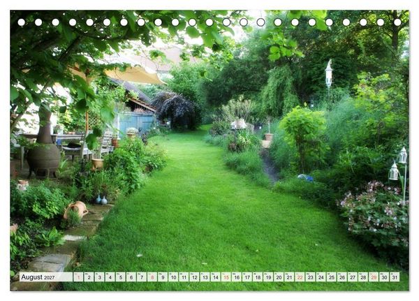 Produktbild: Momente im Garten (Tischkalender 2027 DIN A5 quer), CALVENDO Monatskalender