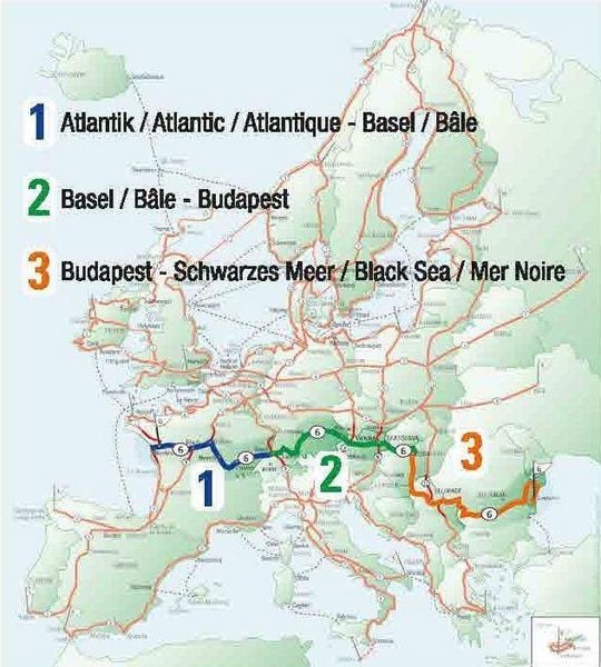 Produktbild: EuroVelo6 (Budapest - Schwarzes Meer) 1:100 000