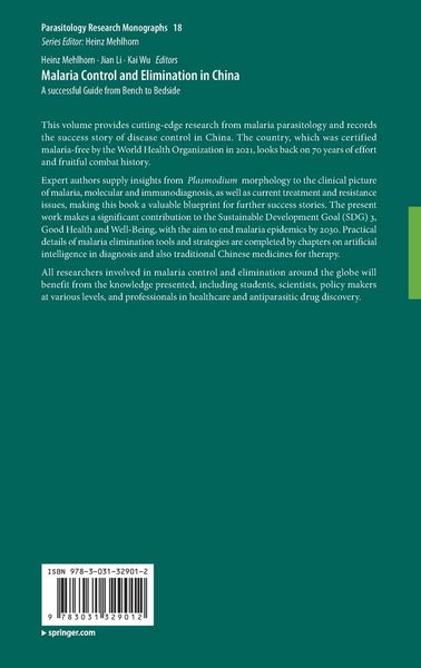 Produktbild: Malaria Control and Elimination in China