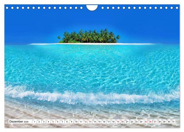 Produktbild: Reif f&uuml;r die S&uuml;dsee. Reise von Fidschi bis Bora Bora (Wandkalender 2026 DIN A4 quer), CALVENDO Monatskalender