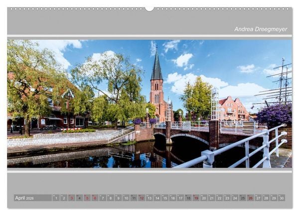 Produktbild: Papenburg-Panorama (Wandkalender 2026 DIN A2 quer), CALVENDO Monatskalender