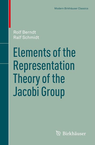 Produktbild: Elements of the Representation Theory of the Jacobi Group