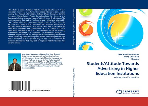 Produktbild: Students''Attitude Towards Advertising in Higher Education Institutions