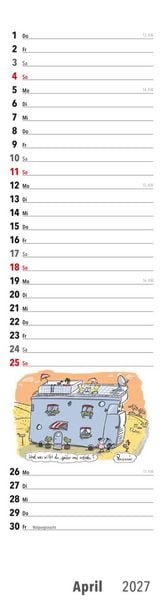 Produktbild: Ruhestand Streifenkalender 2027: Monatskalender f&uuml;r die Wand