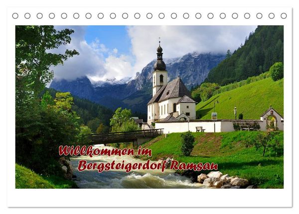 Produktbild: Willkommen im Bergsteigerdorf Ramsau (Tischkalender 2026 DIN A5 quer), CALVENDO Monatskalender