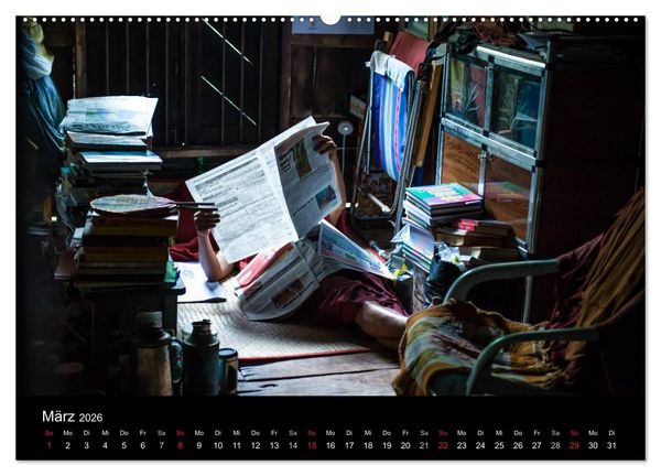 Produktbild: Myanmar - Eindr&uuml;cke (hochwertiger Premium Wandkalender 2026 DIN A2 quer), Kunstdruck in Hochglanz