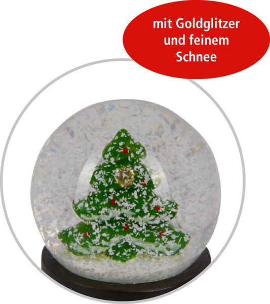 Produktbild: XS-Glas-Schneekugel - Festliche Weihnachten, sort.i.D.