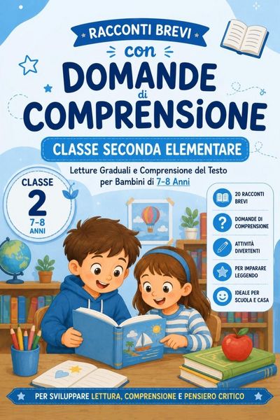 Produktbild: Racconti Brevi con Domande di Comprensione. Classe Seconda Elementare