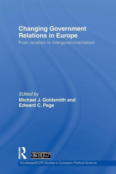 Produktbild: Changing Government Relations in Europe
