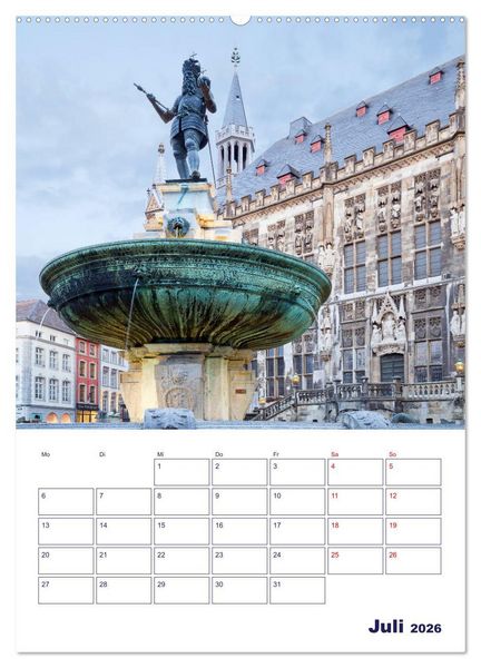 Produktbild: Zauberhaftes Aachen (Wandkalender 2026 DIN A2 hoch), CALVENDO Monatskalender