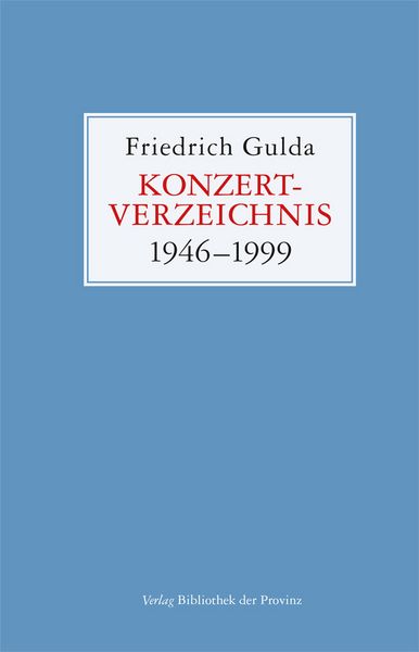 Produktbild: Konzertverzeichnis