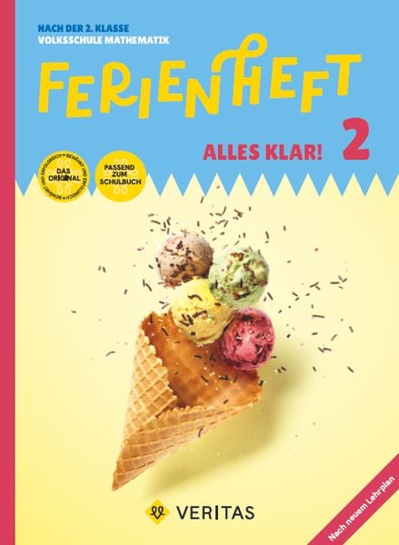 Produktbild: Ferienheft Alles klar! 2. Klasse Volksschule. Lehrplan 2023