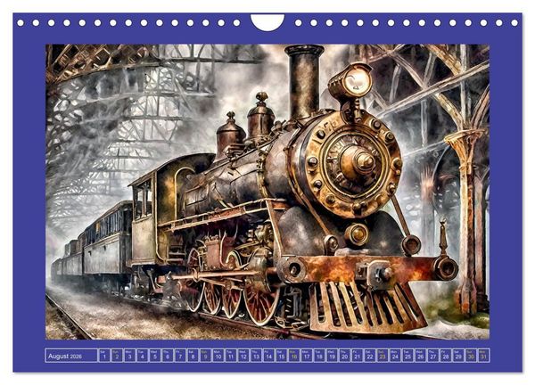 Produktbild: Steampunk power on ground, water, air and space (Wall Calendar 2026 DIN A4 landscape), CALVENDO 12 Month Wall Calendar