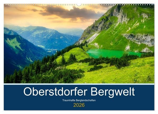 Produktbild: Oberstdorfer Bergwelt (Wandkalender 2026 DIN A2 quer), CALVENDO Monatskalender