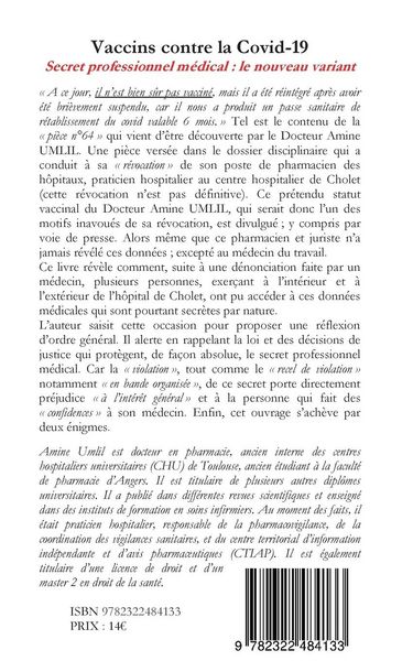 Produktbild: Vaccins contre la Covid-19. Secret professionnel m&eacute;dical : Le nouveau variant