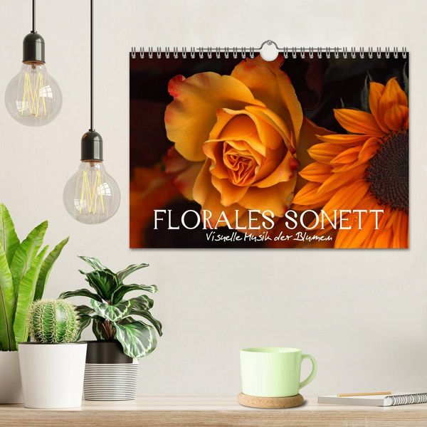 Produktbild: Florales Sonett - Visuelle Musik der Blumen (Wandkalender 2026 DIN A4 quer), CALVENDO Monatskalender