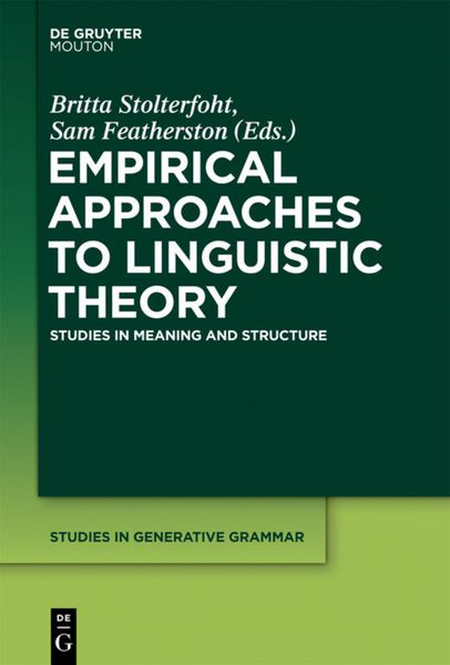 Produktbild: Empirical Approaches to Linguistic Theory