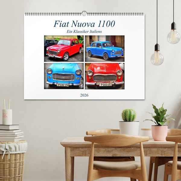 Produktbild: Fiat Nuova 1100 - Ein Klassiker Italiens (Wandkalender 2026 DIN A2 quer), CALVENDO Monatskalender
