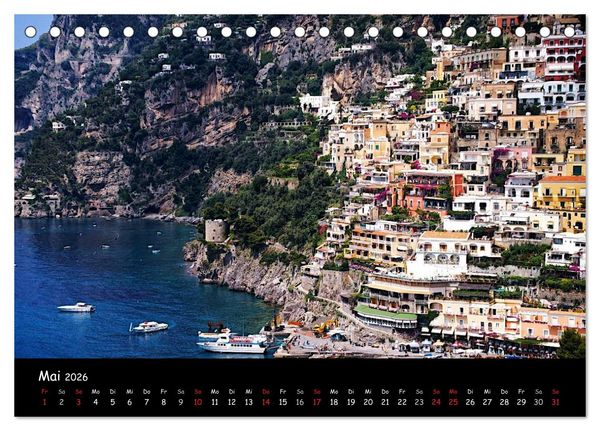 Produktbild: Amalfik&uuml;ste 2026 (Tischkalender 2026 DIN A5 quer), CALVENDO Monatskalender