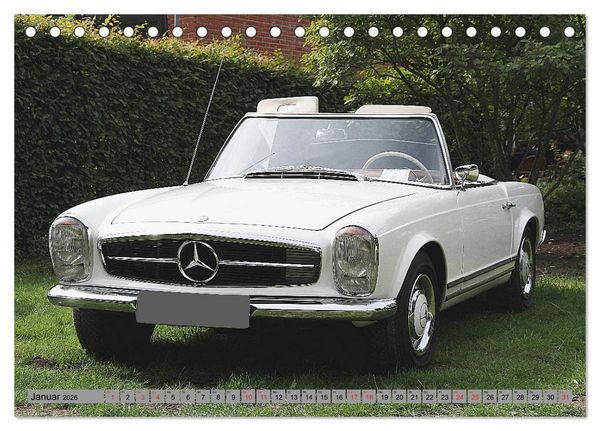Produktbild: Oben ohne Oldtimer (Tischkalender 2026 DIN A5 quer), CALVENDO Monatskalender