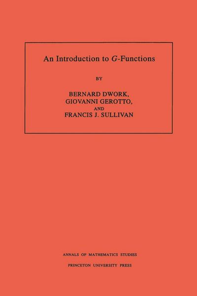Produktbild: An Introduction to G-Functions