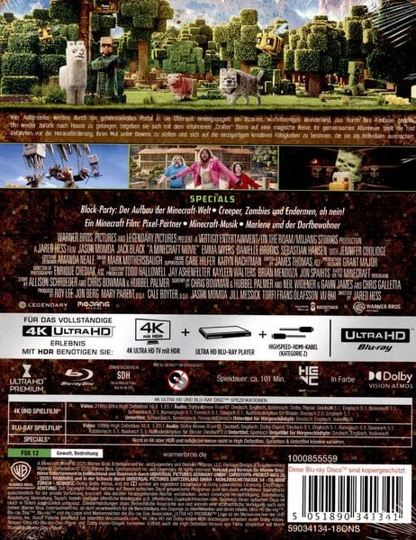 Produktbild: Ein Minecraft Film - Steelbook - Limited Edition (4K Ultra HD) (+ Blu-ray)