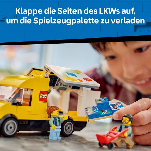 Produktbild: LEGO City 60500 Der LEGO Lieferwagen, Spielzeug f&uuml;r Kinder ab 6 Jahren
