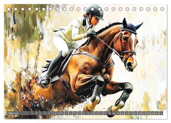 Produktbild: Kunst des Sports (Tischkalender 2026 DIN A5 quer), CALVENDO Monatskalender