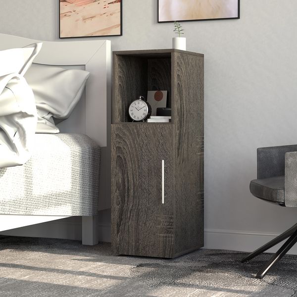 Produktbild: Holz Nachttisch Beistellm&ouml;bel Seitenschrank Narila