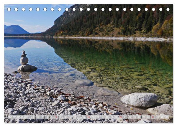 Produktbild: Der Sylvenstein - Impressionen eines Sees in Oberbayern (Tischkalender 2026 DIN A5 quer), CALVENDO Monatskalender