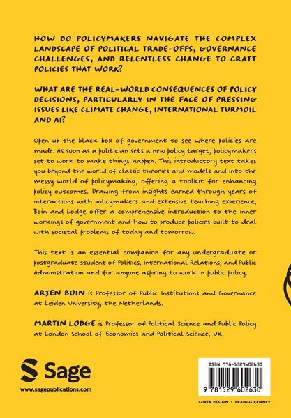 Produktbild: The Politics of Policymaking
