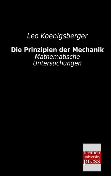 Produktbild: Die Prinzipien der Mechanik