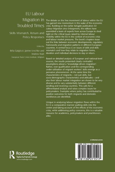Produktbild: EU Labour Migration in Troubled Times