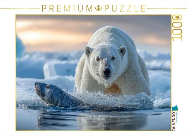 CALVENDO Puzzle Nur noch ein Sprung und die Mahlzeit ist gesichert | 1000 Teile Lege-Größe 64x48cm Foto-Puzzle für glückliche Stunden