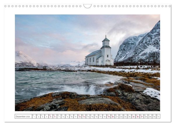 Produktbild: Geheimnisvolle Lofoten (Wandkalender 2026 DIN A3 quer), CALVENDO Monatskalender