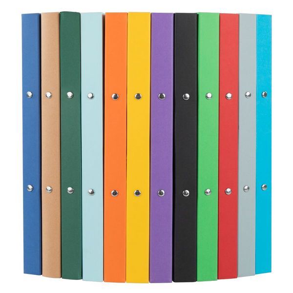 Produktbild: Idena Display Ringb&uuml;cher 2 Ringe DIN A4 20mm 12 St&uuml;ck aus Karton inkl. Stehsammler