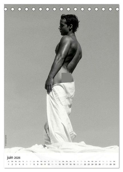 Produktbild: contrastes hommes (Calendrier de bureau 2026 DIN A5 horizontal), CALVENDO calendrier mensuel
