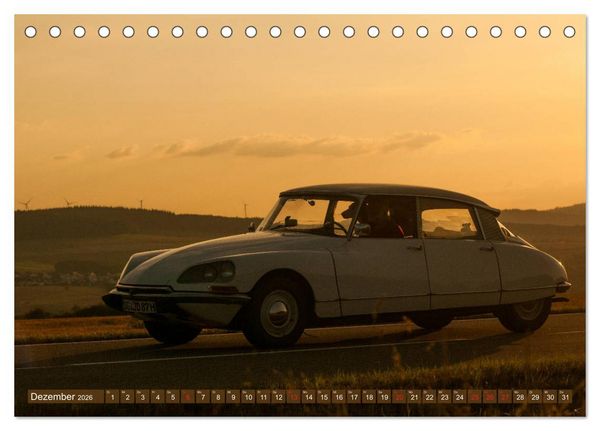 Produktbild: Citro&euml;n DS G&ouml;ttin im Mittelrheintal (Tischkalender 2026 DIN A5 quer), CALVENDO Monatskalender