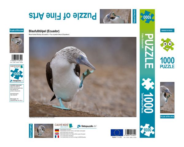 Produktbild: CALVENDO Puzzle Blaufu&szlig;t&ouml;lpel (Ecuador) | 1000 Teile Lege-Gr&ouml;&szlig;e 64x48cm Foto-Puzzle f&uuml;r gl&uuml;ckliche Stunden