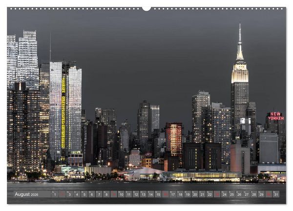 Produktbild: New York City - Color Glam Edition (Wandkalender 2026 DIN A2 quer), CALVENDO Monatskalender