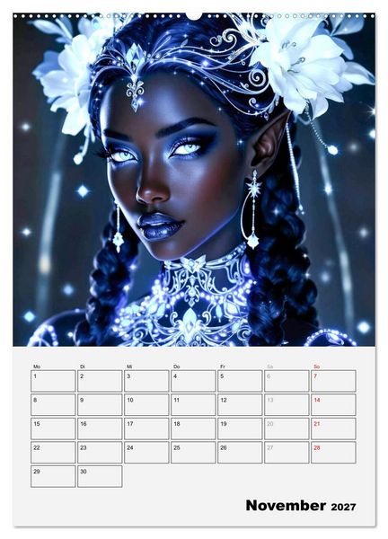 Produktbild: Herrscherinnen der Galaxien (hochwertiger Premium Wandkalender 2027 DIN A2 hoch), Kunstdruck in Hochglanz