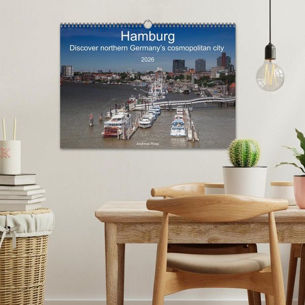 Produktbild: Hamburg.Discover northern Germany&rsquo;s cosmopolitan city (Wall Calendar 2026 DIN A3 landscape), CALVENDO 12 Month Wall Calendar