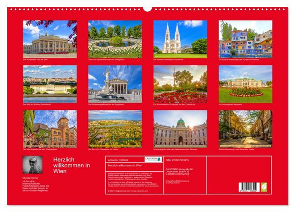 Produktbild: Herzlich willkommen in Wien (Wandkalender 2026 DIN A2 quer), CALVENDO Monatskalender